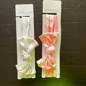 NWT Starting out baby girl headbands /bows
